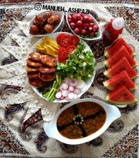 آش آبغوره تبریزی_کوکوی مرغ