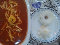 خورش قیمه وسالاد