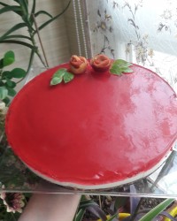 چیز کیک با روکش ژله