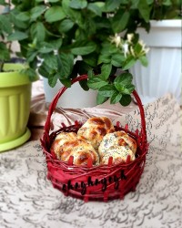 نان رمضان تبریز به روش خودم برای قرار گروهی با خیلی تاخیر