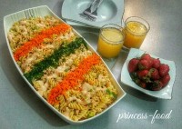 سالاد ماکارونی با کاهو