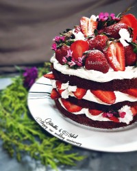 کیک شیفون شکلاتی سالگرد عروسیم♡_♡