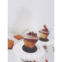 پودینگ کاراملی دو رنگ