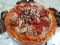 دمی مرغ وگوجه