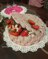 کیک تولد بدون همزن و فر