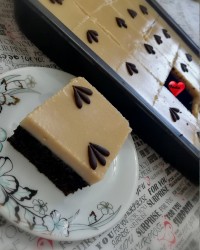 کیک کرم نسکافه ای