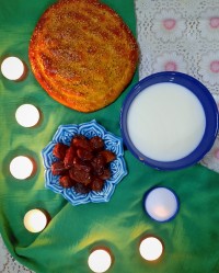 سفره افطار ساده