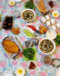 سفره افطارشب ۱۸ رمضان