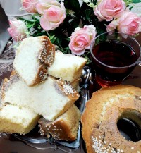 کیک وانیلی- کاکائویی