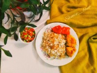 رشته پلو با مرغ