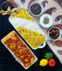 خورشت بامیه با مرغ نازگل