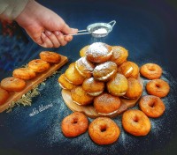 پیراشکی کرم دار و دونات