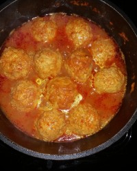 کوفته تبریزی با گوشت بوقلمون.