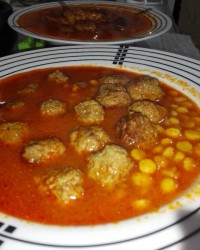 خورشت قیمه با گوشت قلقلی