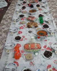 اینم از سفره افطار