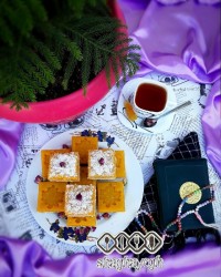 کیک حلوای خوشمزه برای قرار گروهی