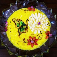 نقاشی روی شله زرد