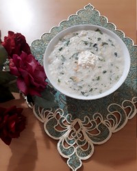 سوپ شیر با جو