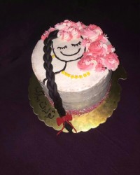 کیک اسفنجی با فیلینگ موز ، گردو و شکلات چیپسی