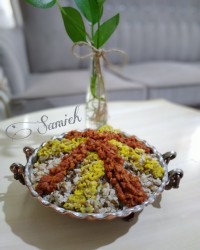 عدس پلو با سویا