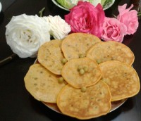 پنکیک نخود،گوشت و پنیر ریکوتا