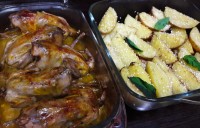خوراک بلدرچین در فر