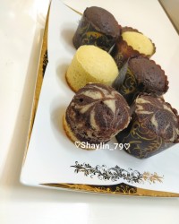 کاپ کیک دورنگ