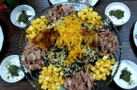 والک پلو با تن ماهی شام امشب