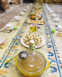 سفره ی افطاری برای خانواده