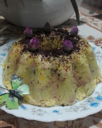 کیک یخچالی نارگیلی