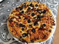 این از آخرین افطار ما پیتزا رست بیف