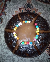 کیک شکلاتی اتشفشان