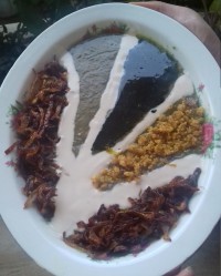 آش شله قلمکار سلام عیدتون مبارک طاعات قبول حق