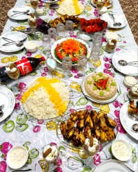 اینم از شام تولد گل پسرم