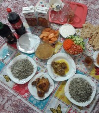 آخرین سفره افطارمون و شام شب عید