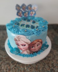 کیک تولد با تم السا وآنا