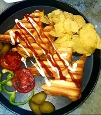 اسنک ژامبون و پنیر