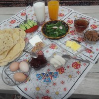 سلام دوستان اینم صبحانه من