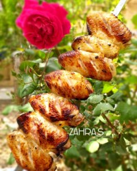 بال مرغ کبابی