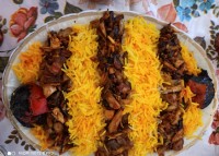 پلوی مرغ وقارچ♥️