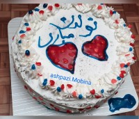 کیک تولد ورق بزنید بافتشو ببینید