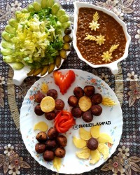 کوفته ریزه مرغ و گردو