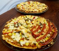 پیتزا مرغ با خمیر جادویی