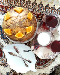 کیک زبرا با شکلات تخته ای