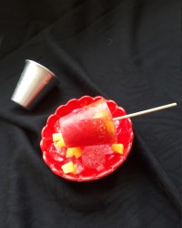 بستنی یخی پرتقال و هلو