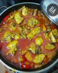 خوراک مرغ وبادمجان