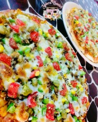 پیتزامرغ و قارچ