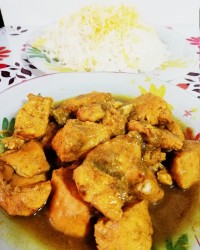 خورش مرغ و کاری (هندی)