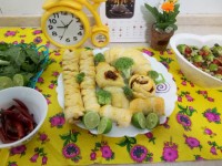 پیراشکی گوشت ، پیراشکی مرغ و پیراشکی سبزیجات