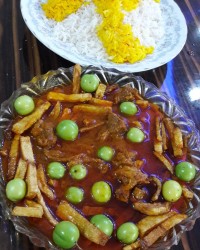 خورشت گوجه سبز قرار پاپیون مصی جون